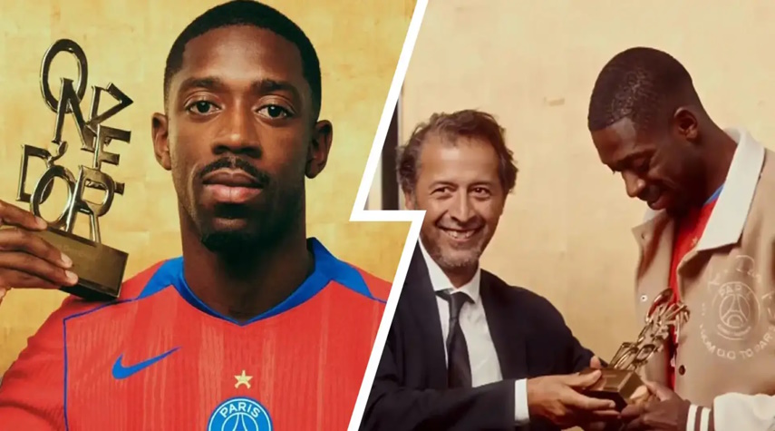 ديمبلي يتوج بجائزة أونز دور لأفضل لاعب في العالم